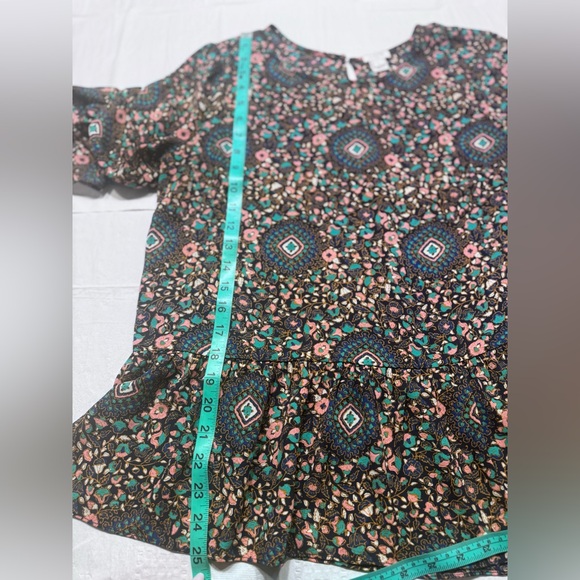 J. Crew Multicolor Geometric Floral Blouse - Picture 6 of 6